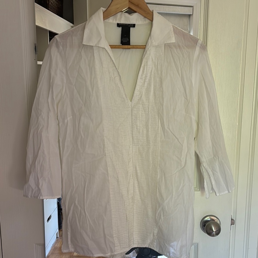 Kenneth Cole New York White Women's Tunic